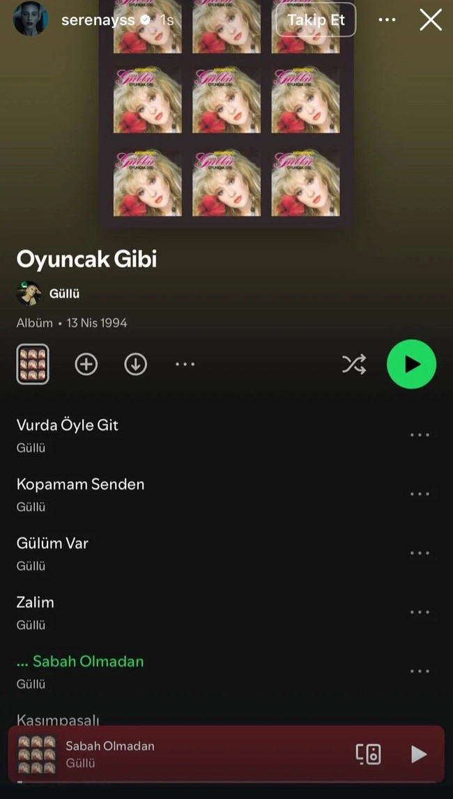 Güllü'nün 'Beni o oynasın' dediği Serenay Sarıkaya'dan paylaşım - Resim : 1