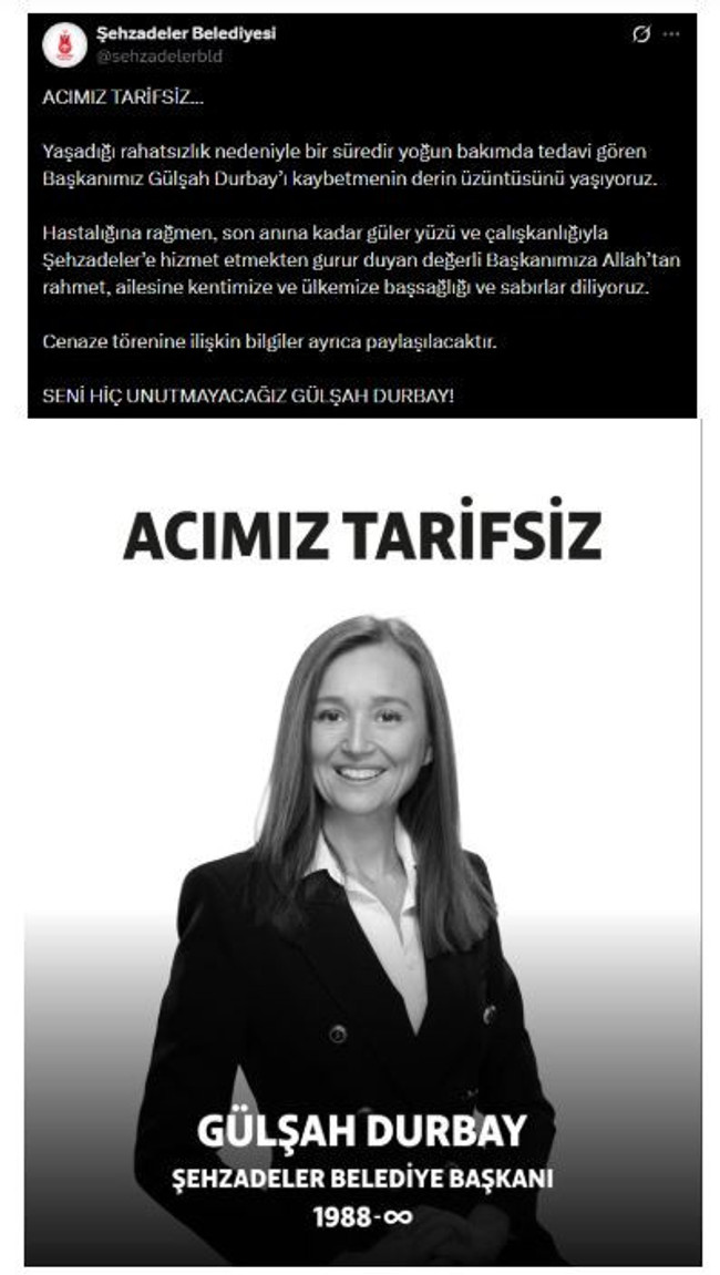 Şehzadeler Belediye Başkanı Gülşah Durbay hayatını kaybetti! Kanserle mücadele ediyordu... - Resim : 2