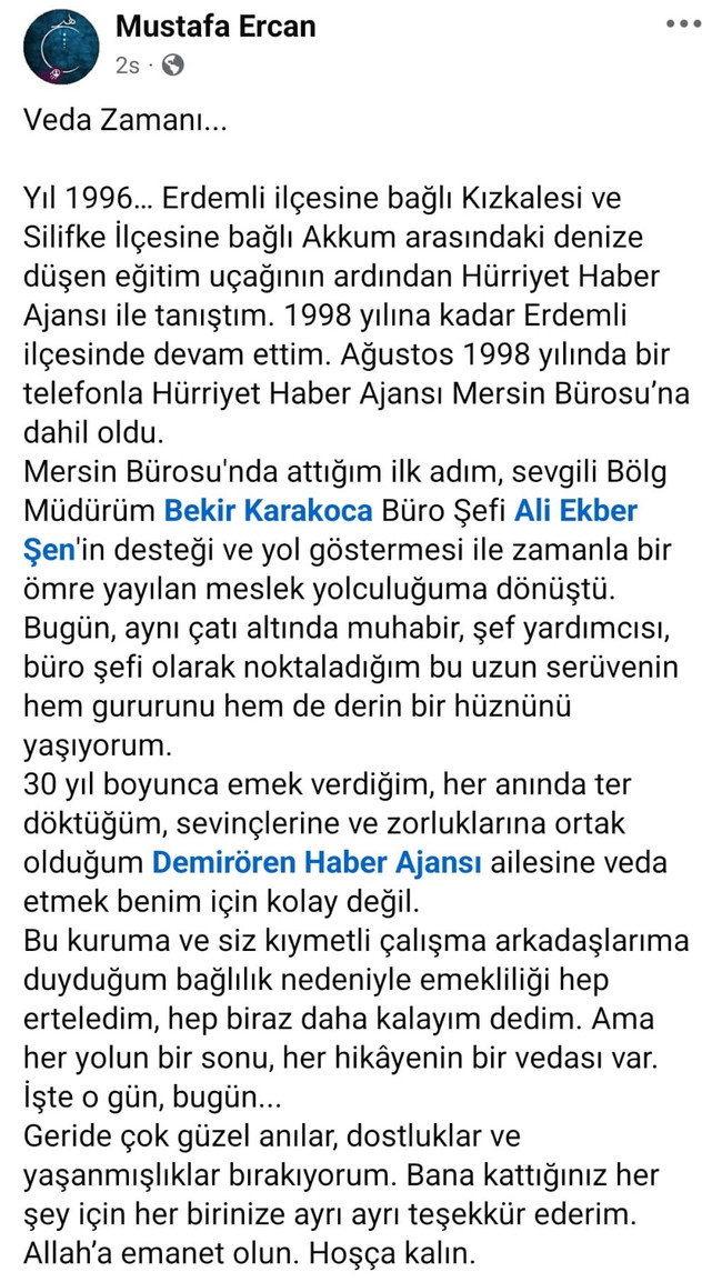 Demirören Haber Ajansı’ndan üst düzey ayrılık haberi! ‘Her hikâyenin bir vedası var…’ - Resim : 2
