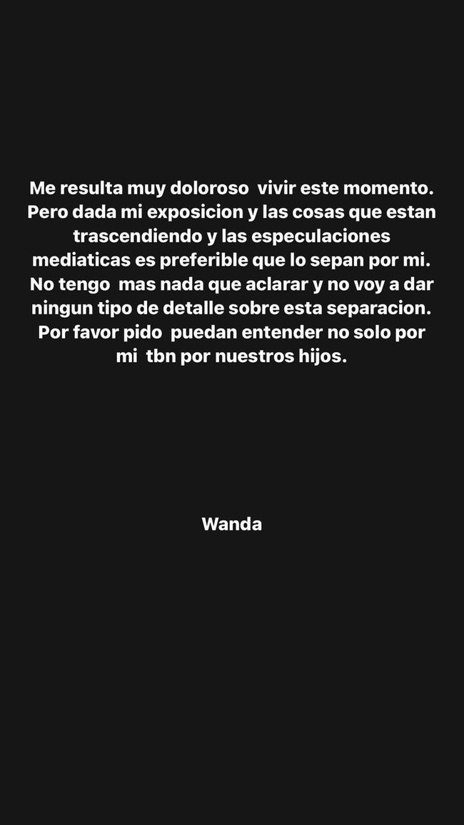 Mauro Icardi ve Wanda Nara çifti ayrıldı! "Benim için çok acı verici" - Resim : 2