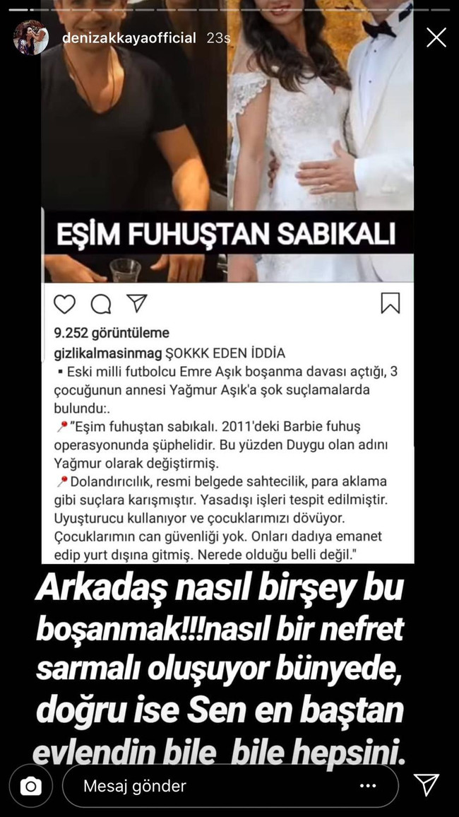 "Eşim fuhuştan sabıkalı" diyen Emre Aşık'a sert tepki! - Resim : 2
