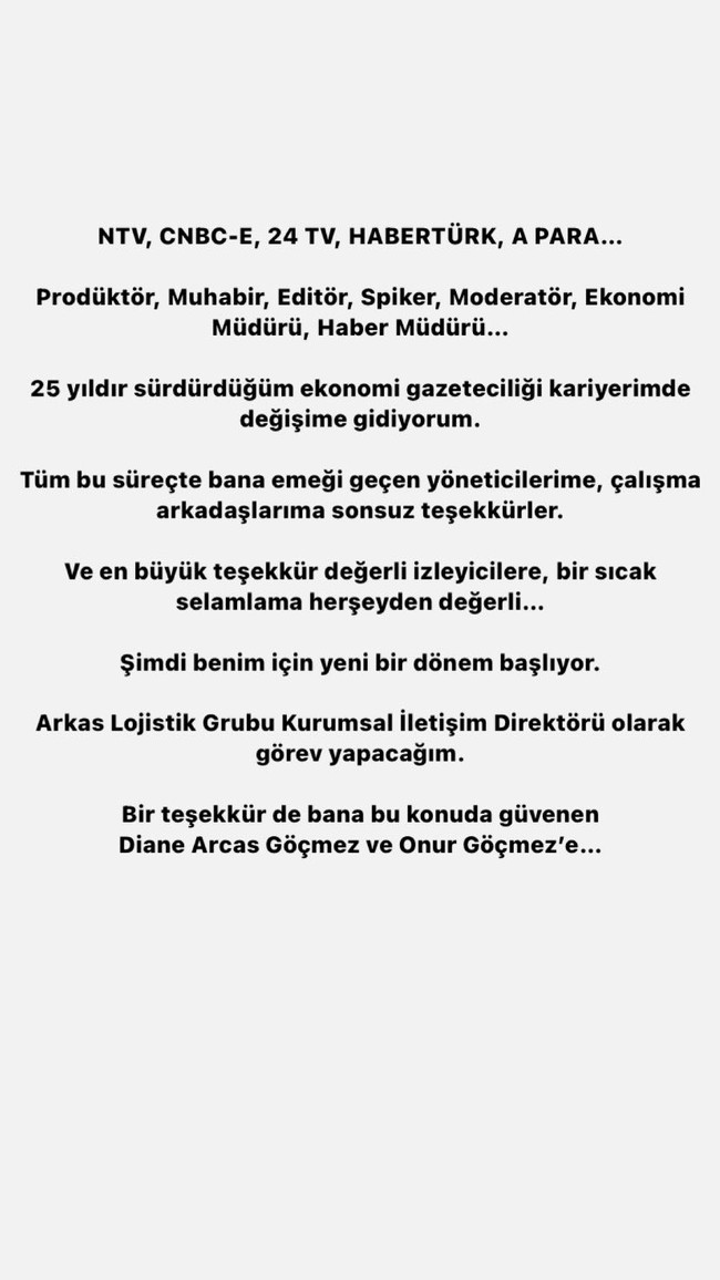 A Para TV’den üst düzey ayrılık! ‘Kariyerimde yeni bir döneme başlıyorum’ - Resim : 1