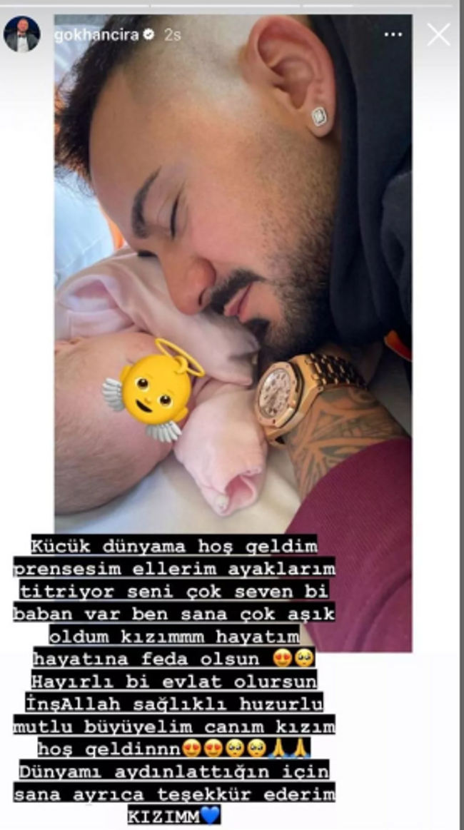 Selin Ciğerci'nin büyük aşkı Gökhan Çıra baba oldu: 'Bugün de şoka girdik' - Resim : 1