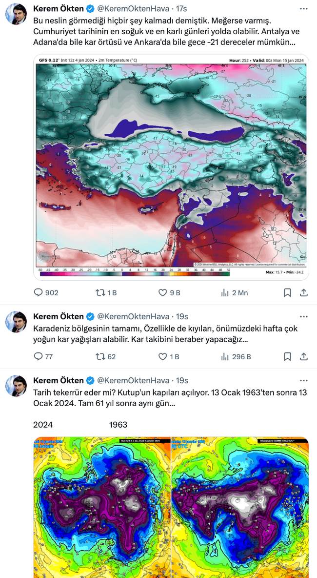 Sosyal medyada meteorolojik kavga! İstanbul’a kar yağacak mı, yağmayacak mı? - Resim : 1