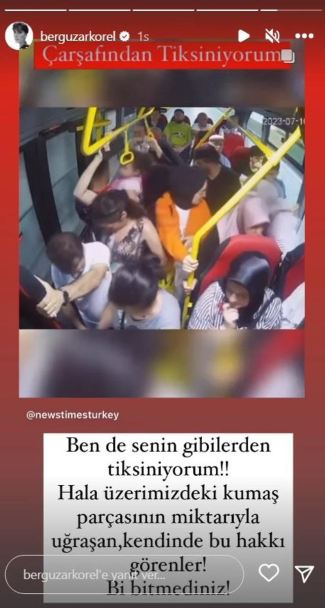 ‘Çarşafın bana değiyor’ tepkisine sert çıktı! ‘Tiksiniyorum, bi' bitmediniz…’ - Resim : 1