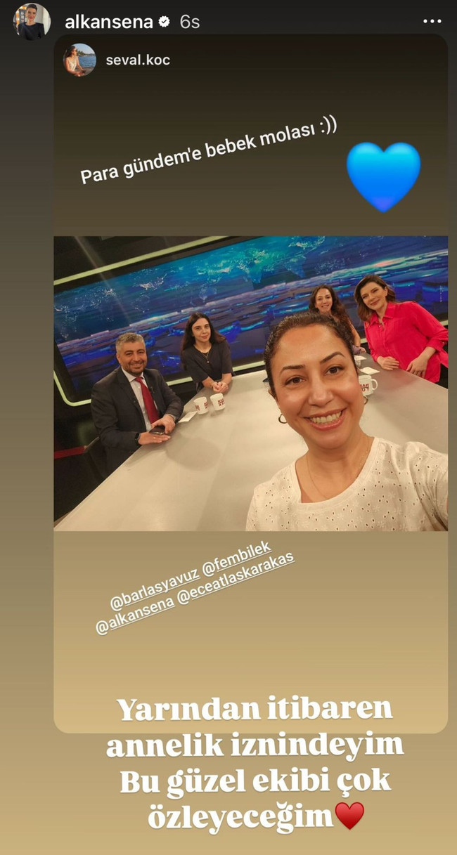 Habertürk'ün ünlü ekran yüzünden 'bebek molası'! ‘Bu ekibi çok özleyeceğim…’ - Resim : 1