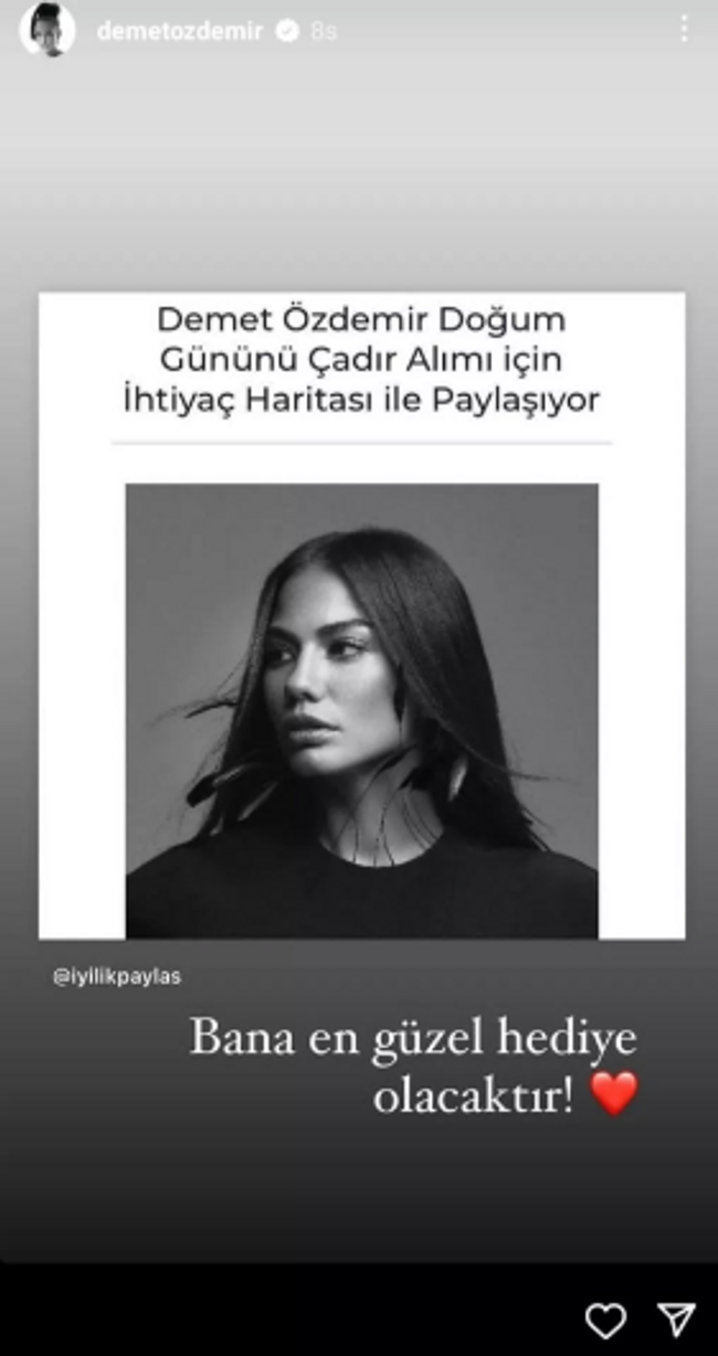 Demet doğum gününde depremzedeleri unutmadı - Resim : 1