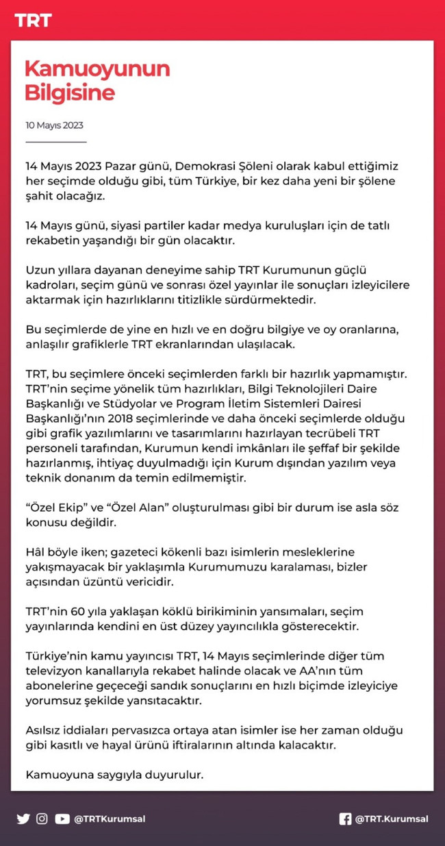 TRT, 14 Mayıs seçimi için 'Kozmik Oda' mı kurdu? - Resim : 1