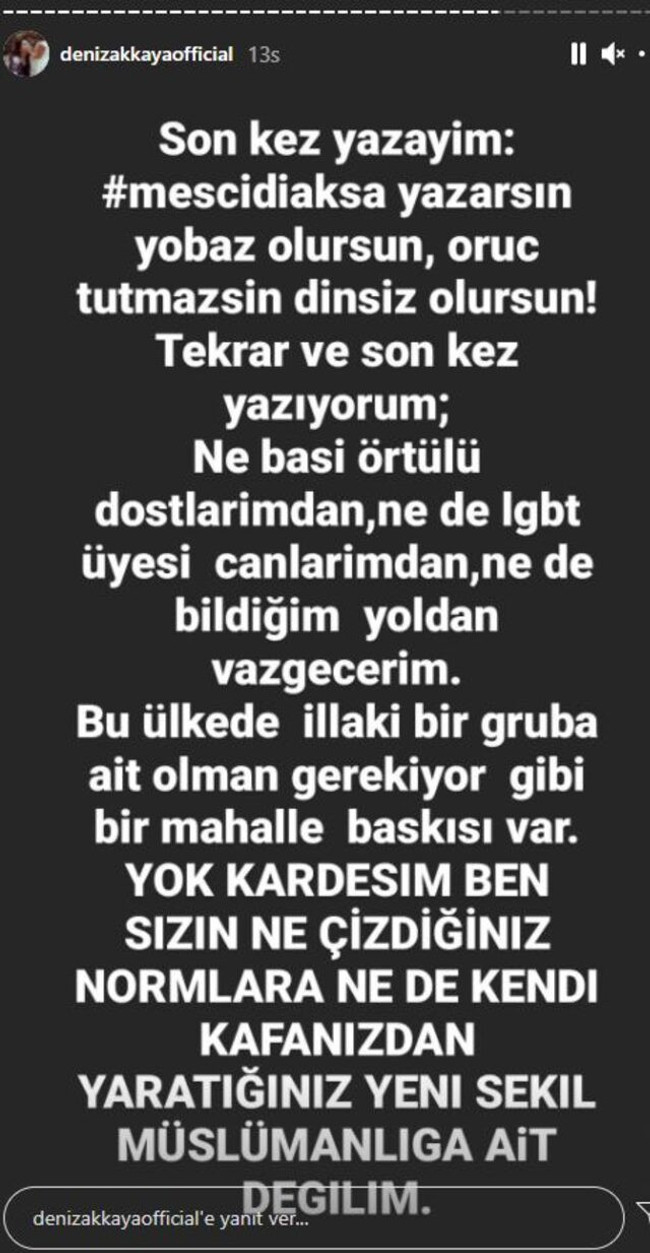 Deniz Akkaya "Müslüman mısın?" sorusundan rahatsız oldu! - Resim : 1