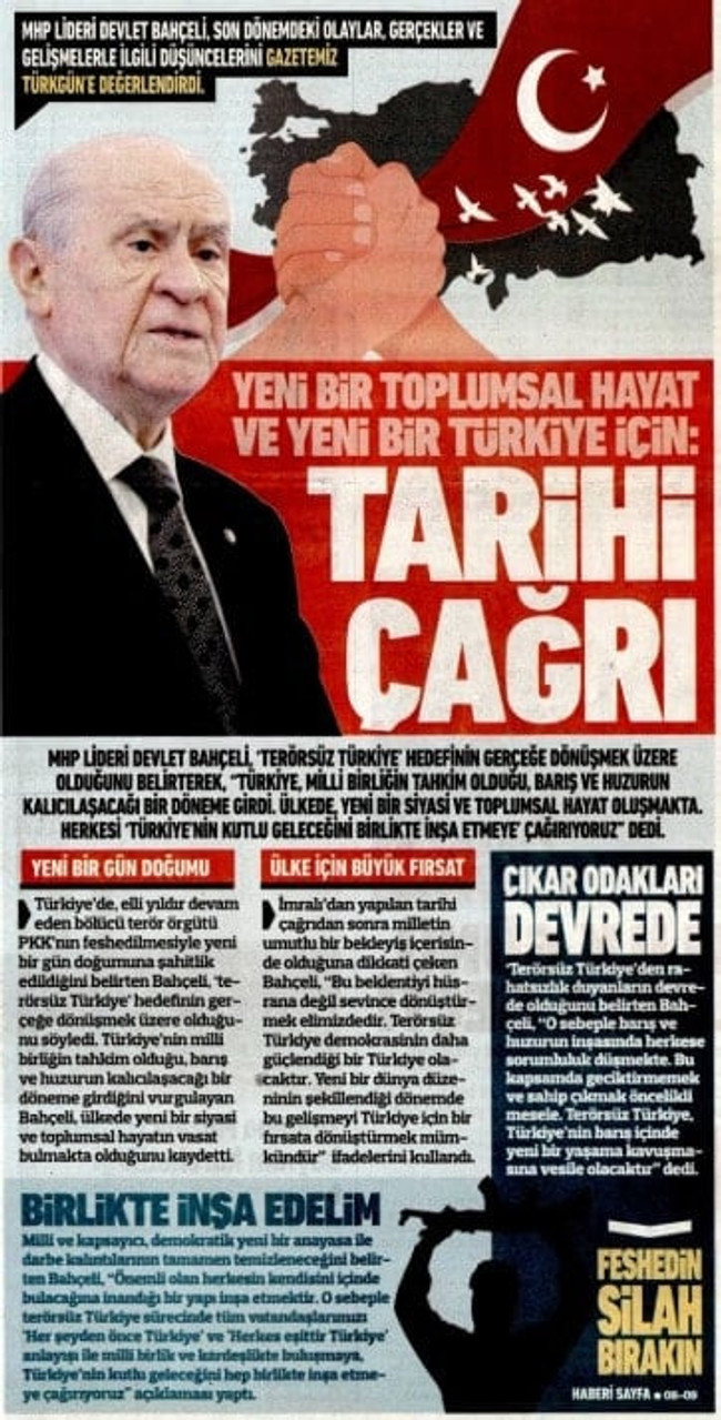 Gözler Bahçeli'ye çevrilmişti, yeni çağrı geldi! ‘Geciktirmemek ve sahip çıkmak...’ - Resim : 1