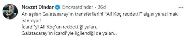 Icardi iddiası ünlü gazetecileri karşı karşıya getirdi! "Ali Koç reddetti" dedi, ortalık karıştı - Resim : 2