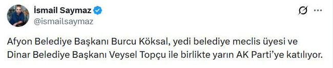 Bir Belediye Başkanı daha AK Parti yolcusu! Kalan borçları ifşa etmişti… - Resim : 2