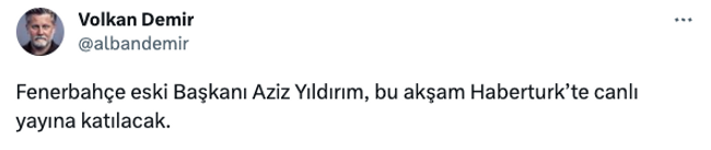 Aziz Yıldırım canlı yayına çıkacak! Seneler sonra ilk kez… - Resim : 1