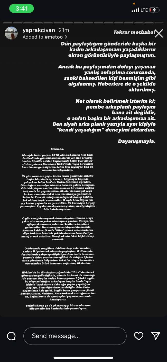 Yönetmen Selim Evci hakkında taciz iddiası! Skandal büyüyor... - Resim : 2