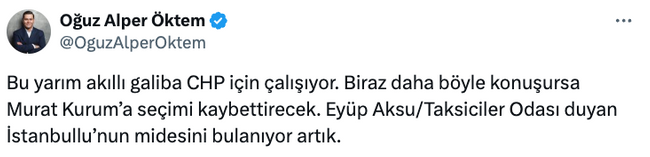Eyüp Aksu’nun Murat Kurum çıkışına sert tepki! ‘Bu yarım akıllı galiba…’ - Resim : 1