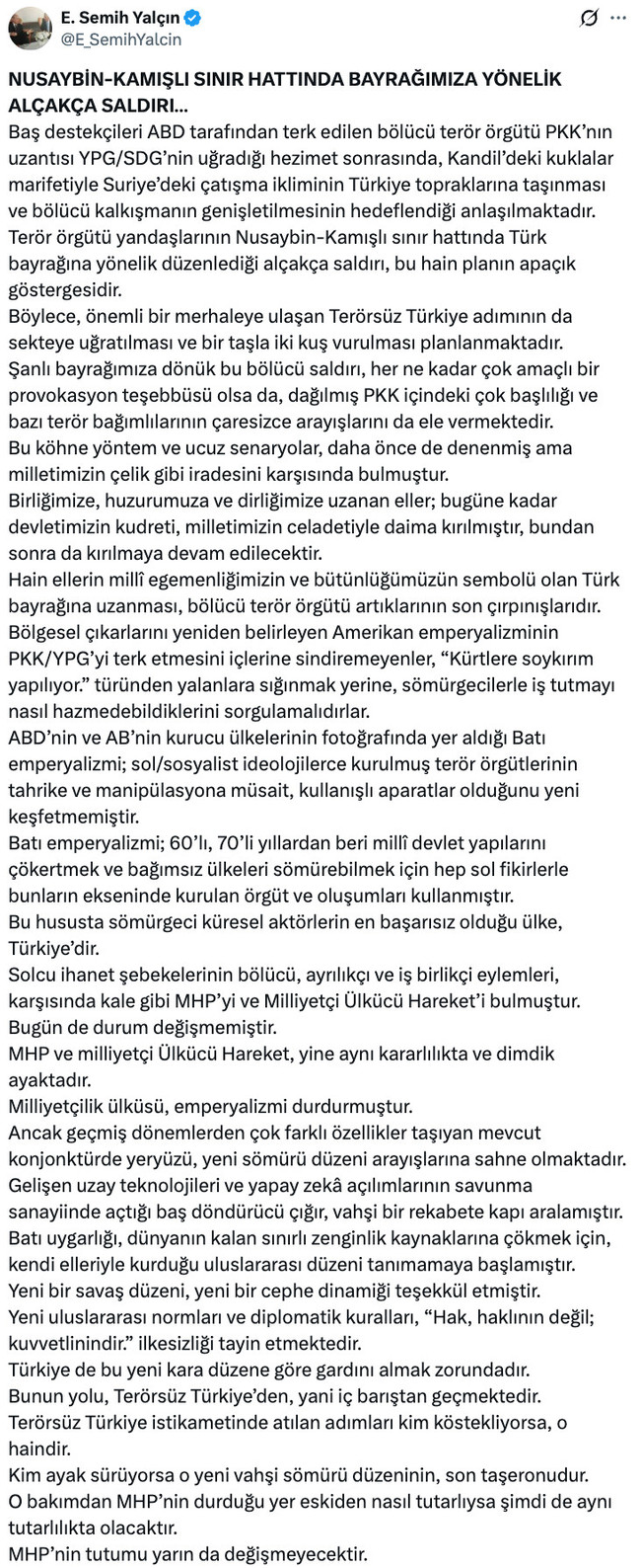 MHP'den DEM Parti’ye ‘rest’ geldi! ‘Haddini bil Bakırhan…’ - Resim : 1