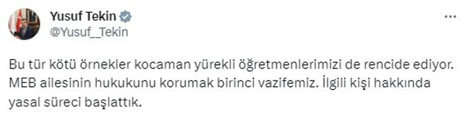 Fotoğrafı çektiren öğretmen için harekete geçildi! Milli Eğitim Bakanı açıklama yaptı - Resim : 2