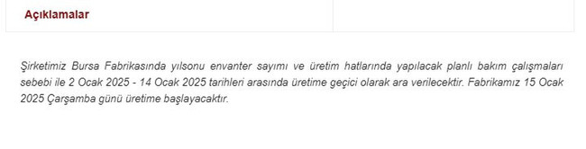 Otomotiv devi Tofaş, üretime ara verdi! Devam tarihi belli oldu… - Resim : 1