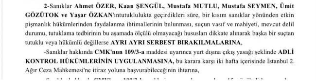 Ahmet Özer hakkında tahliye kararı! 13 aydır tutukluydu... - Resim : 2