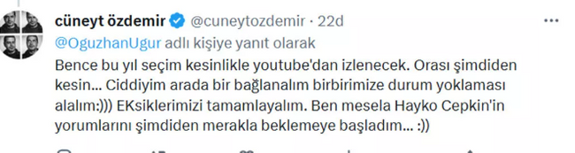 Oğuzhan Uğur ve Cüneyt Özdemir'in seçim yayını açıklamalarına Dilara Gönder'den yanıt - Resim : 4