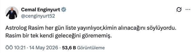 Cemal Enginyurt’tan olay Rasim Ozan Kütahyalı yorumu! ‘Astrolog Rasim’ diyerek yazdı… - Resim : 2