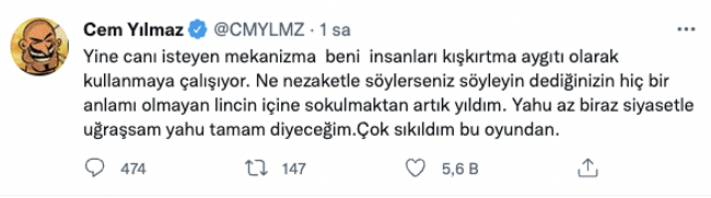 Cem Yılmaz, Kavala ve Demirtaş eleştirilerine isyan etti: "Bana PKK'lı diyor, ben miyim PKK'lı?" - Resim : 2
