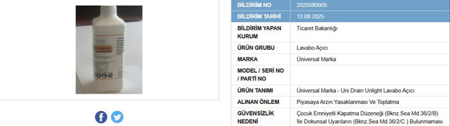 Bakanlık dev markaları ifşa etti! 3 ürün yasaklandı! - Resim : 1