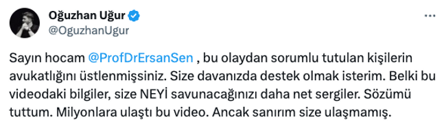 Oğuzhan Uğur’dan Ersan Şen’e olay tepki! Kolon kesenlerin avukatı olmuştu… - Resim : 2