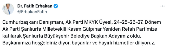 Cumhurbaşkanı danışmanıydı! AK Parti’ye rakip oldu: Fatih Erbakan duyurdu… - Resim : 1