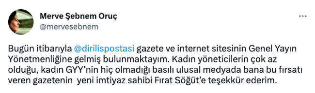 Diriliş Postası’nda üst düzey görev değişikliği! ‘Kadın yönetici’ mesajıyla duyurdu… - Resim : 1