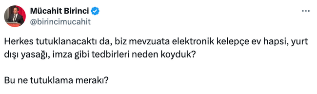 AK Partili isimden ‘tutuklamalara’ karşı tepki! ‘Herkes tutuklanacaktı da…’ - Resim : 1