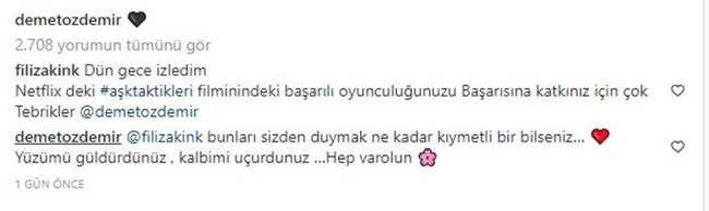 Ateşli sahneleri çok konuşulan Demet Özdemir'e Filiz Akın'dan mesaj! "Dün gece izledim..." - Resim : 1