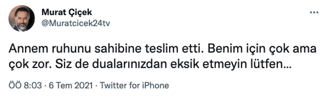 24 TV Genel Yayın Yönetmeni Murat Çiçek’in acı günü! Sevenlerinden dua istedi - Resim : 1