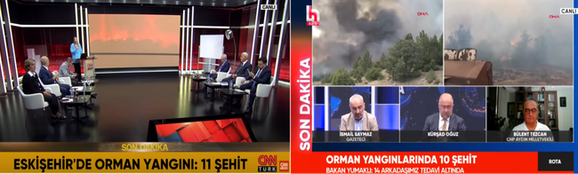 Haber kanallarının yangınla imtihanı! - Resim : 2