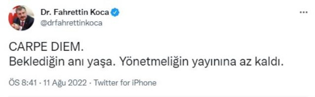 Bakan Koca'dan sağlık çalışanlarını heyecanlandıran paylaşım: Resmi Gazete'yi işaret etti - Resim : 1