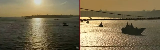 İstanbul Boğazı’nda görkemli geçit töreni! Deniz ve havadaki anlar nefes kesti… - Resim : 1