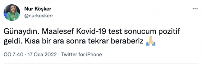 Başarılı ekran yüzü koronavirüse yakalandı! "Maalesef test sonucum pozitif" - Resim : 1