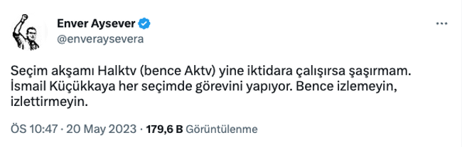 Enver Aysever’den olay Halk TV ve İsmail Küçükkaya iddiası! ‘Seçim günü AKTV olacak…’ - Resim : 1