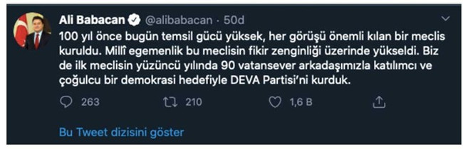 Ali Babacan, tepki gelince Atatürk'ü hatırladı - Resim : 1