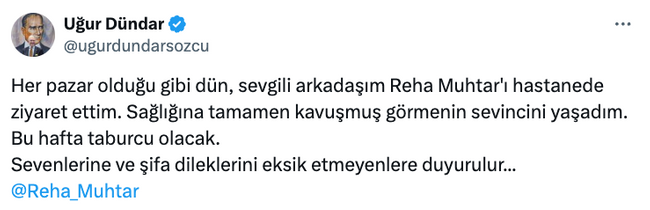İki kez entübe edilmişti! Reha Muhtar’la ilgili flaş gelişme: Bu hafta… - Resim : 1