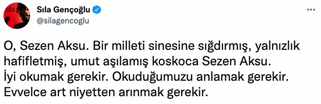 Sıla'dan Sezen Aksu'ya destek! ‘Art niyetten arınmak gerekir…’ - Resim : 1