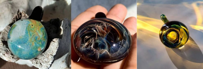 Sıcak camın içine 'gümüş ve altın dumanı' üflüyor... - Resim : 3