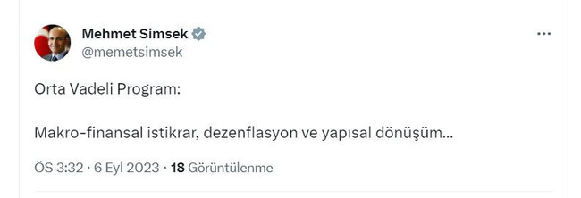 Bakan Şimşek'ten Orta Vadeli Program'a (OVP) ilişkin ilk açıklama - Resim : 1