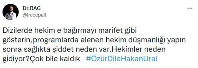 Hakan Ural’dan sağlıkçılara tepki çeken sözler! ‘Gözünü çıkarırsın…’ - Resim : 2