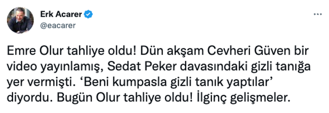 Sedat Peker'in basın danışmanı Emre Olur'a tahliye! Avukatı duyurdu… - Resim : 3