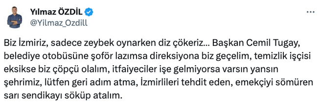 İzmir’deki grevde kriz büyüyor: Gece çöp topladı! O anlara Yılmaz Özdil'den olay yorum… - Resim : 1