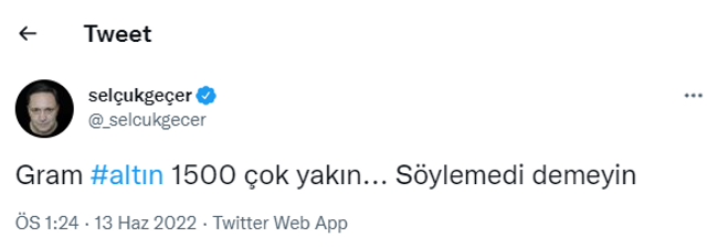 Ünlü ekonomist Selçuk Geçer'den gram altın için çılgın tahmin! "Söylemedi demeyin..." - Resim : 1