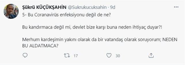 Kardeşini koronadan kaybeden gazeteci Şükrü Küçükşahin Twitter'dan isyan etti! - Resim : 5