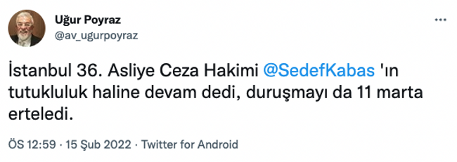 Mahkemeden Sedef Kabaş kararı! Avukatı itirazda bulunmuştu… - Resim : 2