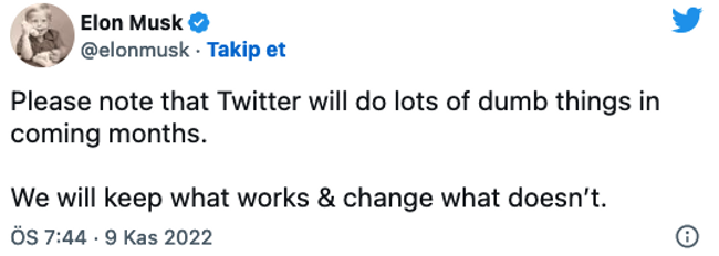 Elon Musk, Twitter'da 'resmi' etiketini saatler sonra kaldırdı! 'Pek çok aptalca şey yapacağız…' - Resim : 2